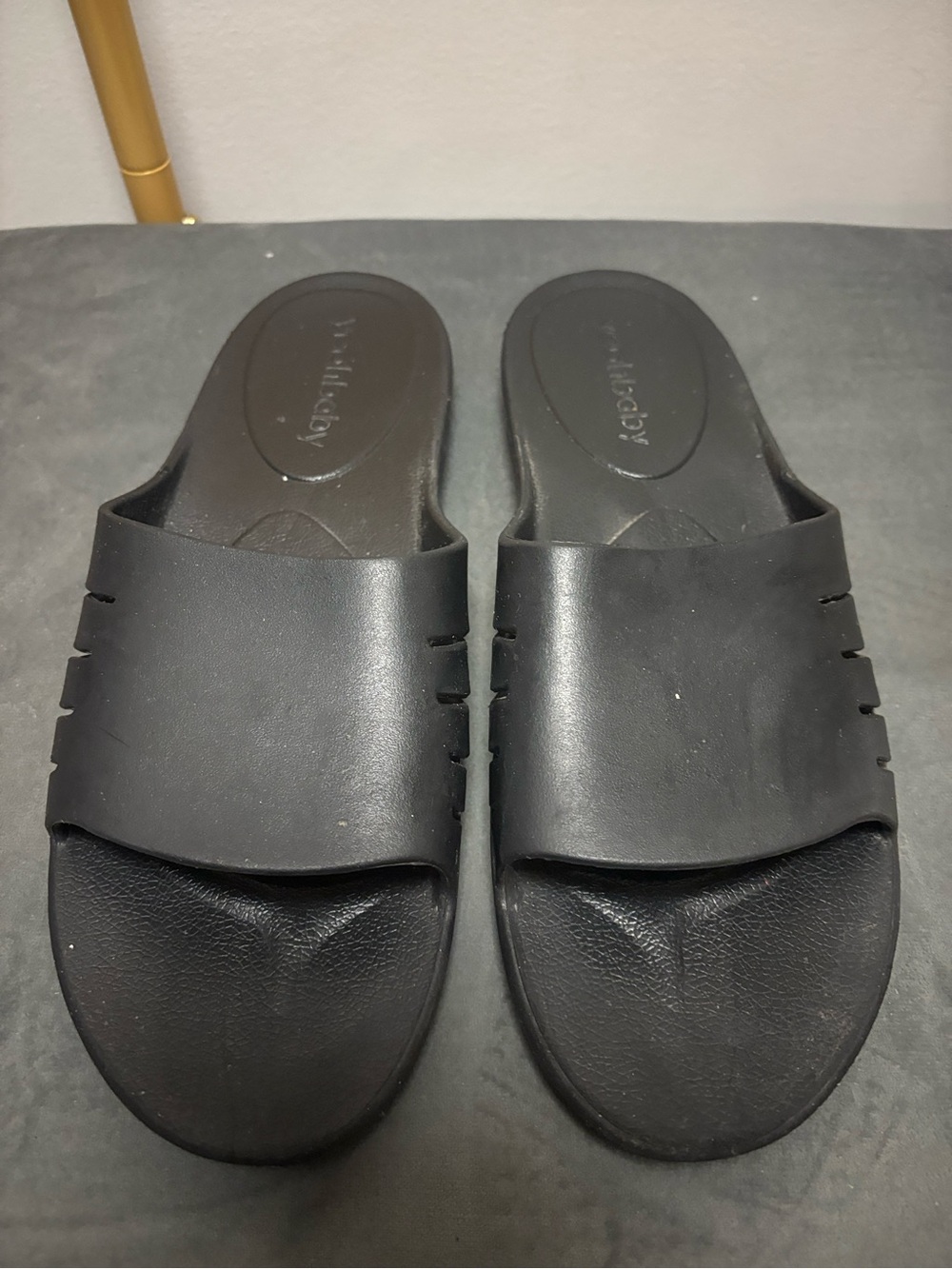 Black Slide Sandals